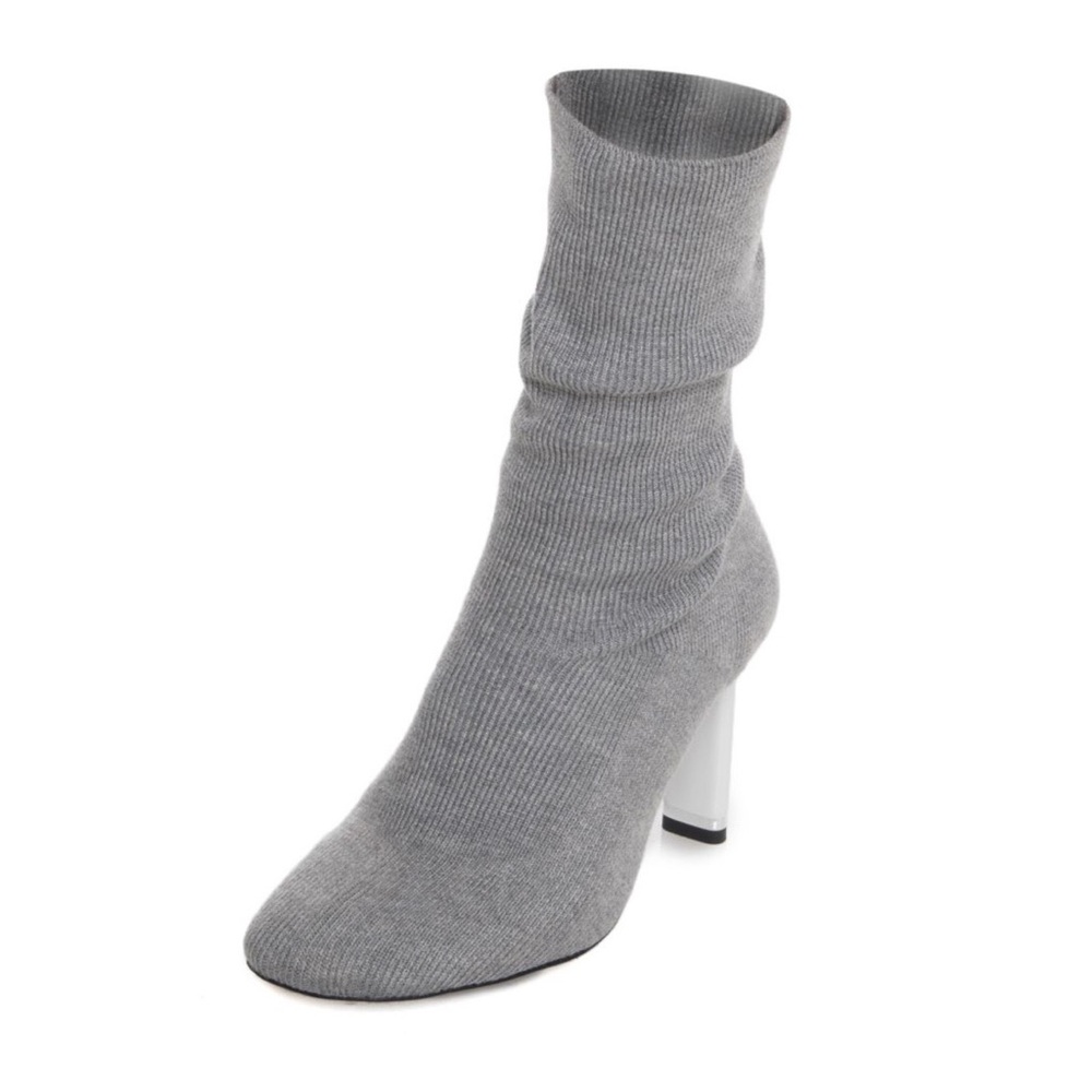 Jeffrey Campbell Sock Round Toe Heeled Boots